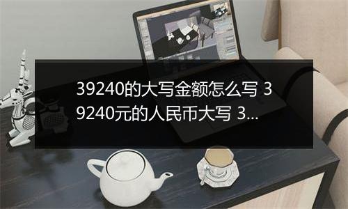 39240的大写金额怎么写 39240元的人民币大写 39240元的数字大写