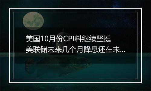 美国10月份CPI料继续坚挺 美联储未来几个月降息还在未定之天