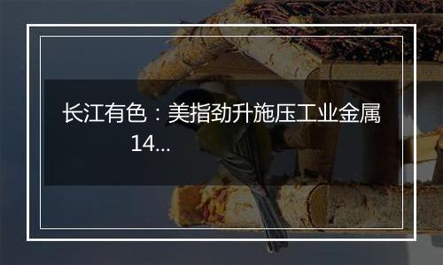 长江有色：美指劲升施压工业金属           14日镍价或小跌