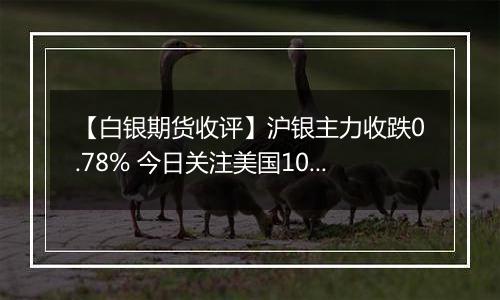 【白银期货收评】沪银主力收跌0.78% 今日关注美国10月零售销售数据