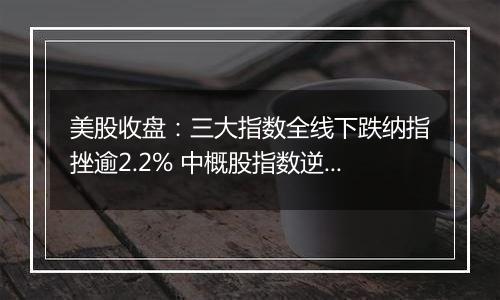 美股收盘：三大指数全线下跌纳指挫逾2.2% 中概股指数逆势上扬