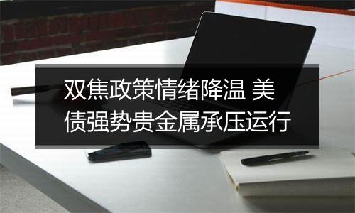 双焦政策情绪降温 美债强势贵金属承压运行