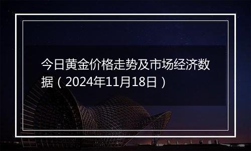 今日黄金价格走势及市场经济数据（2024年11月18日）