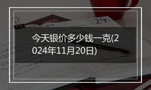 今天银价多少钱一克(2024年11月20日)