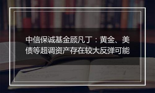 中信保诚基金顾凡丁：黄金、美债等超调资产存在较大反弹可能