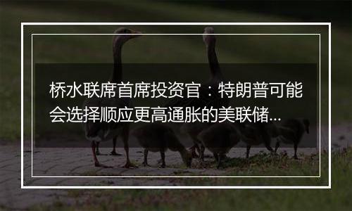 桥水联席首席投资官：特朗普可能会选择顺应更高通胀的美联储主席人选