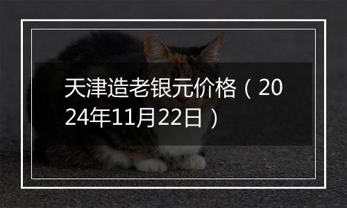 天津造老银元价格（2024年11月22日）