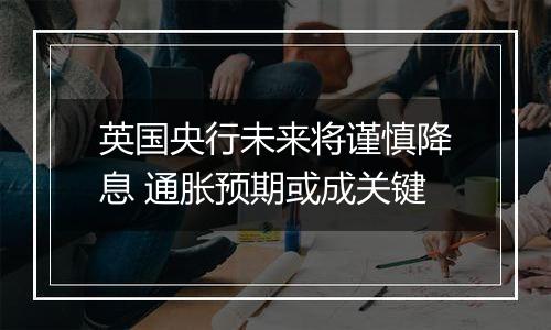 英国央行未来将谨慎降息 通胀预期或成关键