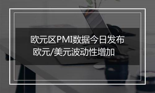 欧元区PMI数据今日发布 欧元/美元波动性增加