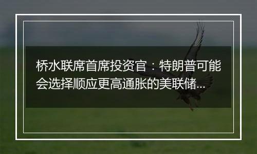 桥水联席首席投资官：特朗普可能会选择顺应更高通胀的美联储主席人选