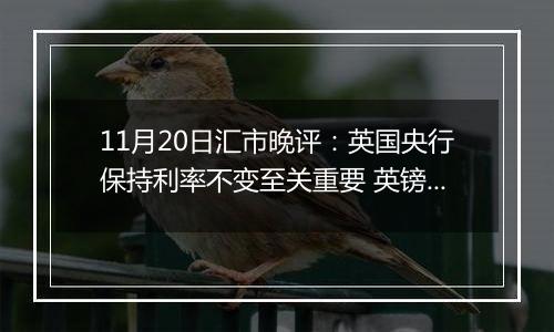 11月20日汇市晚评：英国央行保持利率不变至关重要 英镑/美元涨势维持在1.27附近