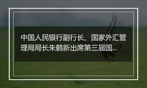 中国人民银行副行长、国家外汇管理局局长朱鹤新出席第三届国际金融领袖投资峰会