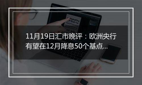 11月19日汇市晚评：欧洲央行有望在12月降息50个基点 欧元/美元在近期下跌后略有回升