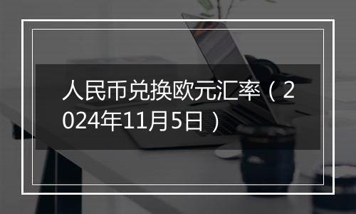 人民币兑换欧元汇率（2024年11月5日）