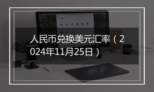 人民币兑换美元汇率（2024年11月25日）