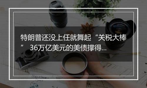 特朗普还没上任就舞起“关税大棒” 36万亿美元的美债撑得住吗？