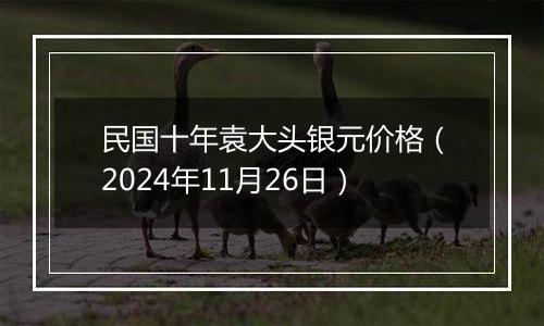 民国十年袁大头银元价格（2024年11月26日）