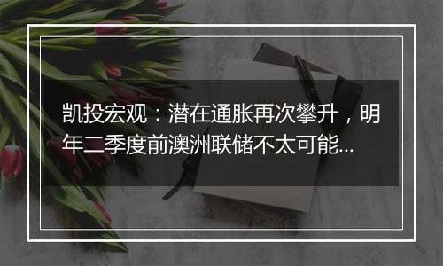 凯投宏观：潜在通胀再次攀升，明年二季度前澳洲联储不太可能降息