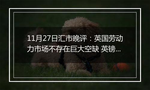 11月27日汇市晚评：英国劳动力市场不存在巨大空缺 英镑/美元延续看涨势头