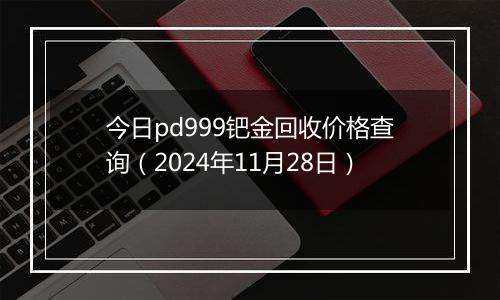 今日pd999钯金回收价格查询（2024年11月28日）