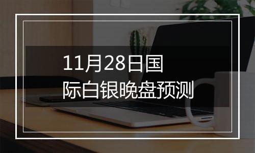 11月28日国际白银晚盘预测