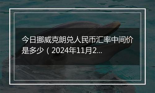 今日挪威克朗兑人民币汇率中间价是多少（2024年11月29日）