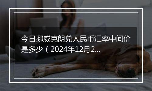 今日挪威克朗兑人民币汇率中间价是多少（2024年12月2日）