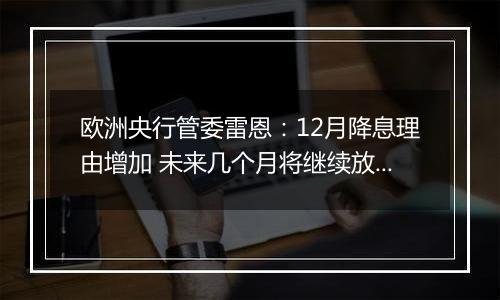 欧洲央行管委雷恩：12月降息理由增加 未来几个月将继续放松政策