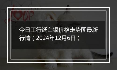 今日工行纸白银价格走势图最新行情（2024年12月6日）