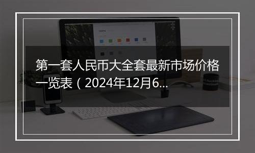 第一套人民币大全套最新市场价格一览表（2024年12月6日）