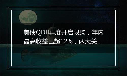 美债QDII再度开启限购，年内最高收益已超12%，两大关键因素推动