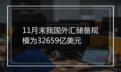 11月末我国外汇储备规模为32659亿美元