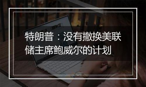 特朗普：没有撤换美联储主席鲍威尔的计划