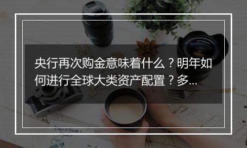 央行再次购金意味着什么？明年如何进行全球大类资产配置？多位公募人士亮观点