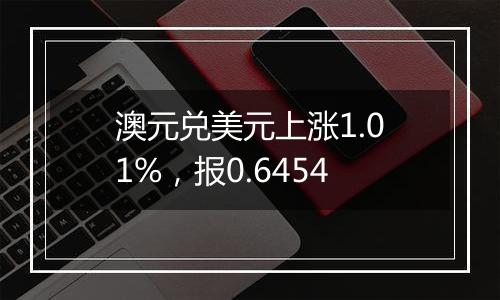 澳元兑美元上涨1.01%，报0.6454