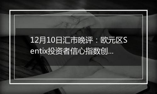 12月10日汇市晚评：欧元区Sentix投资者信心指数创新低 欧元/美元重回红线下方1.0550