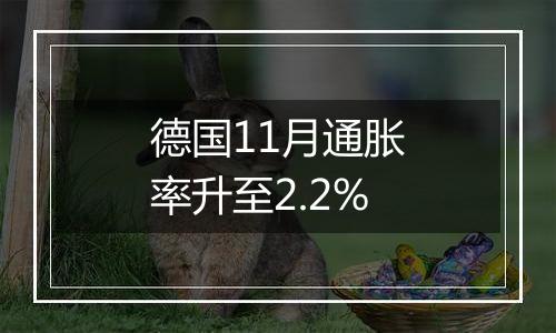 德国11月通胀率升至2.2%