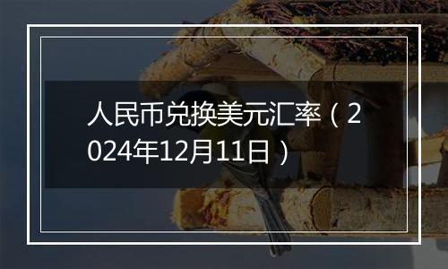 人民币兑换美元汇率（2024年12月11日）