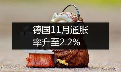 德国11月通胀率升至2.2%