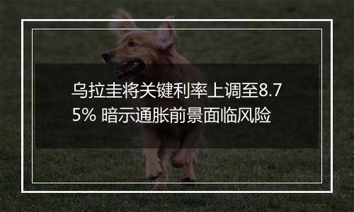 乌拉圭将关键利率上调至8.75% 暗示通胀前景面临风险