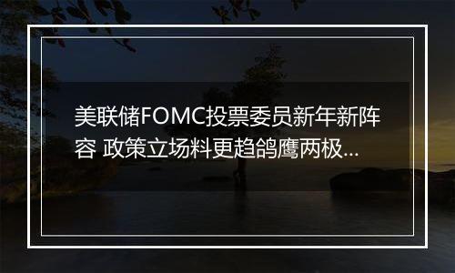 美联储FOMC投票委员新年新阵容 政策立场料更趋鸽鹰两极分化