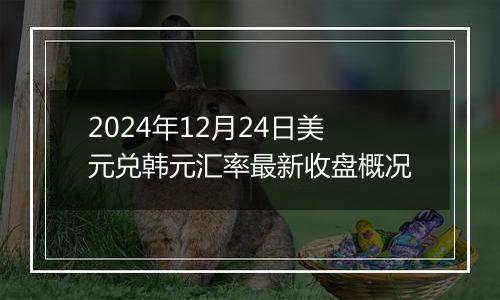 2024年12月24日美元兑韩元汇率最新收盘概况