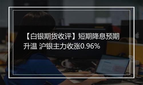 【白银期货收评】短期降息预期升温 沪银主力收涨0.96%