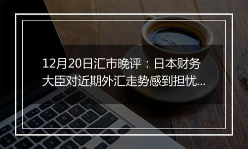 12月20日汇市晚评：日本财务大臣对近期外汇走势感到担忧 将对日元采取干预措施