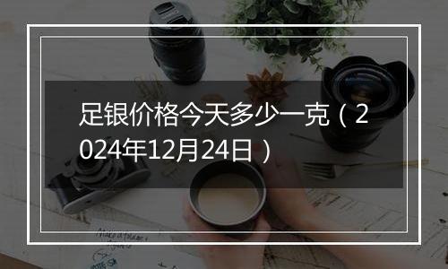 足银价格今天多少一克（2024年12月24日）