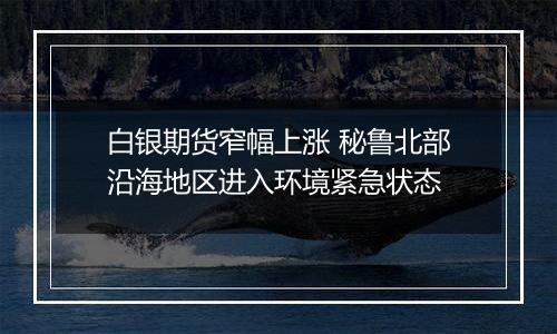 白银期货窄幅上涨 秘鲁北部沿海地区进入环境紧急状态