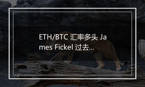 ETH/BTC 汇率多头 James Fickel 过去一年亏损 6884 万美元