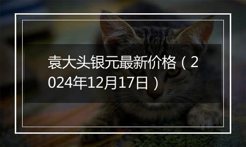 袁大头银元最新价格（2024年12月17日）